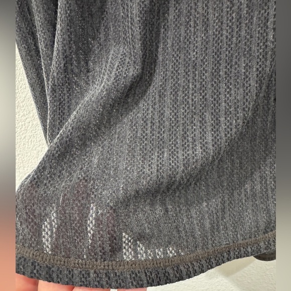 Prana Helani Lightweight Mesh Striped Short Sleeve Grey Athletic Yoga Top Small - Picture 8 of 16